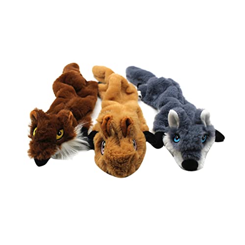 DRESSOOS 3St Kauspielzeug für Haustiere Plüschia kein quietschendes Spielzeug interaktives Spielzeug Animal Toys Kauspielzeug für Welpen zum Plüschtier Haustierzubehör Kleiner Hund Hündchen von DRESSOOS