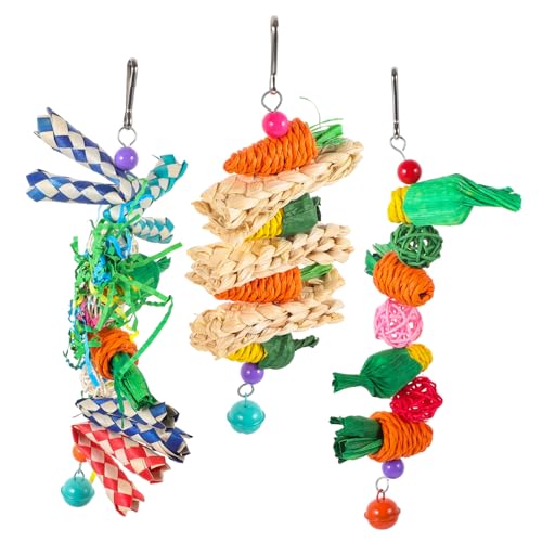 DRESSOOS Papageienkäfig-Spielzeug 3 Stück Vogel-schredderspielzeug Papageien-futtersuchspielzeug Lustiges Vogel-kauspielzeug Haustierspielzeug DRESSOOS Papageienkäfig-Spielzeug 3 Stück Vogel-schredderspielzeug Papageien-futtersuchspielzeug Lustiges Vogel-kauspielzeug Haustierspielzeug von DRESSOOS