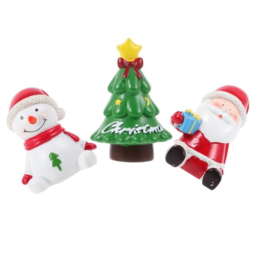 DRESSOOS Aquarium Deko 3er Set Weihnachtsfiguren Aus Harz Weihnachtsmann Weihnachtsbaum Und Schneemann Miniaturfiguren Für Die Weihnachtsdekoration Im Aquarium Und Mikro Landschaftsornament DRESSOOS Aquarium Deko 3er Set Weihnachtsfiguren Aus Harz Weihnachtsmann Weihnachtsbaum Und Schneemann Miniaturfiguren Für Die Weihnachtsdekoration Im Aquarium Und Mikro Landschaftsornament von DRESSOOS