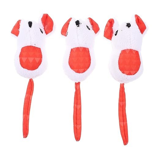 DRESSOOS 3PCS Cartoon Katzenspielzeug Interaktive Plüschmaus Kätzchen Beißen Spielzeug Weiche Katzenmäuse Spielzeug für Hauskatzen DRESSOOS 3PCS Cartoon Katzenspielzeug Interaktive Plüschmaus Kätzchen Beißen Spielzeug Weiche Katzenmäuse Spielzeug für Hauskatzen von DRESSOOS