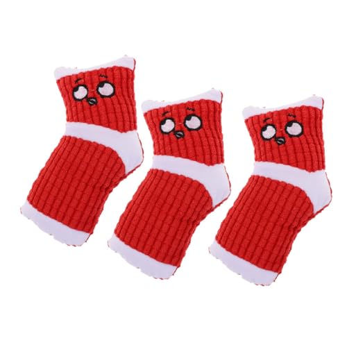 DRESSOOS 3St Langeweile Spielzeug Hundeleine Kleiner Hund Spielzeug reinigen Plüschtier Socken Spielzeuge quietschendes Spielzeug für Hunde klingendes beißendes Spielzeug singen von DRESSOOS