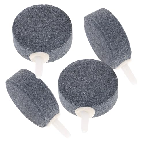 DRESSOOS 4 Stück Luftblasensteine Sauerstoffsteine ​​für Aquarien Blasensteine ​​für Aquarien Runder Diffusor Robustes Material von DRESSOOS