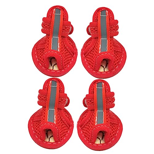 DRESSOOS 4 Stück Haustier Sandalen, Haustierschuhe, Pfotenschutz, Hundesandalen, Kleine Hundeschuhe, Sommer Hundeschuhe, rutschfeste Hundeschuhe, Tierbedarf, Schützende Hundeschuhe, DRESSOOS 4 Stück Haustier Sandalen, Haustierschuhe, Pfotenschutz, Hundesandalen, Kleine Hundeschuhe, Sommer Hundeschuhe, rutschfeste Hundeschuhe, Tierbedarf, Schützende Hundeschuhe, von DRESSOOS