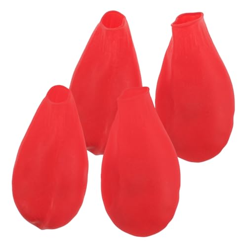 DRESSOOS Hundeschuhe Für Regen Outdoor 4 Stück Nicht-Haustier-Schuhe Leicht Flexibel Rot Größe L DRESSOOS Hundeschuhe Für Regen Outdoor 4 Stück Nicht-Haustier-Schuhe Leicht Flexibel Rot Größe L von DRESSOOS
