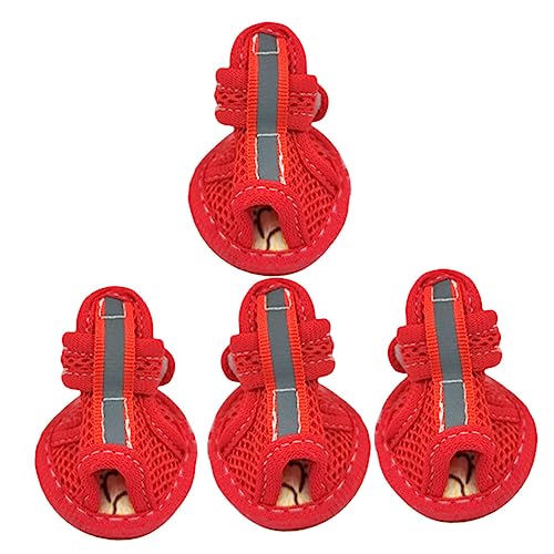 DRESSOOS Hundeschuhe 4 Stück Mesh-hundeschuhe Bequeme Belüftete Haustierschuhe Für Hunde Leicht Zu Tragen DRESSOOS Hundeschuhe 4 Stück Mesh-hundeschuhe Bequeme Belüftete Haustierschuhe Für Hunde Leicht Zu Tragen von DRESSOOS