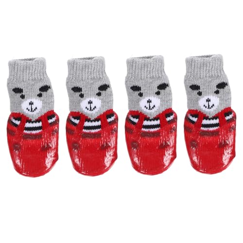 DRESSOOS 4 Stück wasserdichte Socken für Hunde und Katzen Rutschfester Pfotenschutz für ältere Hunde für heiße Straßen und im Freien DRESSOOS 4 Stück wasserdichte Socken für Hunde und Katzen Rutschfester Pfotenschutz für ältere Hunde für heiße Straßen und im Freien von DRESSOOS