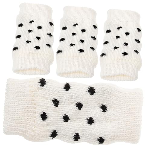 DRESSOOS 4 Stück Haustiersocken Beinschutz Hundebedarf Beinstrümpfe Ellenbogenschutz Welpenbeinhülsen Katzenbeinwärmer Hundebeinschützer Hundegelenkschutz Hundeleggings Hund von DRESSOOS