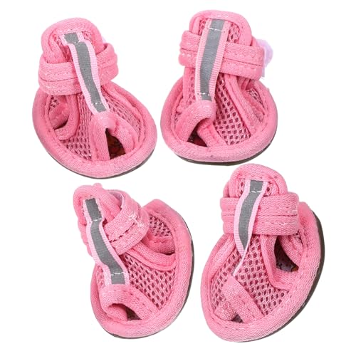 DRESSOOS Haustierbedarf 4er-Pack Hundesandalen Netz-haustierschuhe Flexible Sohlen Leicht Zu Reinigen Größe 3 DRESSOOS Haustierbedarf 4er-Pack Hundesandalen Netz-haustierschuhe Flexible Sohlen Leicht Zu Reinigen Größe 3 von DRESSOOS