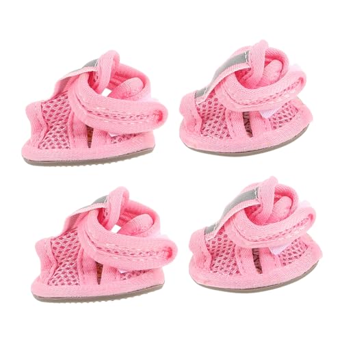 DRESSOOS Haustier: 4 Stück Hundeschuhe Atmungsaktives Mesh Bequeme Sohle Leicht Zu Reinigen Größe 2 DRESSOOS Haustier: 4 Stück Hundeschuhe Atmungsaktives Mesh Bequeme Sohle Leicht Zu Reinigen Größe 2 von DRESSOOS