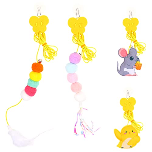 DRESSOOS 4er-Pack Interaktives Katzenspielzeug Für Hauskatzen Attraktive Mäuse Für Katzen Kätzchen Zum Necken Aufhängen Federn DRESSOOS 4er-Pack Interaktives Katzenspielzeug Für Hauskatzen Attraktive Mäuse Für Katzen Kätzchen Zum Necken Aufhängen Federn von DRESSOOS