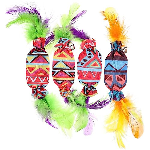 DRESSOOS 4stücke Katzen-spielzeugset Mit Und Federn Interaktive Katzenangel Für Kätzchen Lustige Katzenspielzeuge Zufälligen Farben Für Neugierige Katzen DRESSOOS 4stücke Katzen-spielzeugset Mit Und Federn Interaktive Katzenangel Für Kätzchen Lustige Katzenspielzeuge Zufälligen Farben Für Neugierige Katzen von DRESSOOS