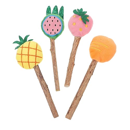 DRESSOOS Interaktive Katze Zauberstäbe Cartoon Obst Form Spielzeug Für Katzen Kätzchen Kätzchen Necken Stick DRESSOOS Interaktive Katze Zauberstäbe Cartoon Obst Form Spielzeug Für Katzen Kätzchen Kätzchen Necken Stick von DRESSOOS