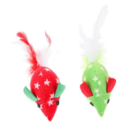 DRESSOOS 4stücke Interaktive Plüsch-katzenspielzeuge Praktische Und Lustige Spielzeuge Für Katzen Teasen Rote Mäuse DRESSOOS 4stücke Interaktive Plüsch-katzenspielzeuge Praktische Und Lustige Spielzeuge Für Katzen Teasen Rote Mäuse von DRESSOOS