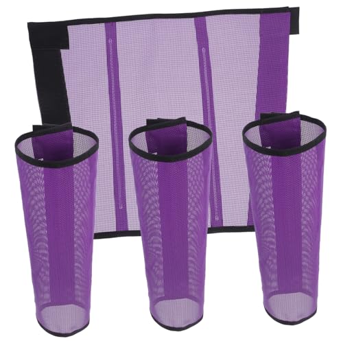 DRESSOOS 4-teiliges Fliegenschutzset aus Mesh für Pferde atmungsaktives Mesh-Beinschutzset für Pferde schützende Beinwickel aus Polyester für den Außenbereich von DRESSOOS