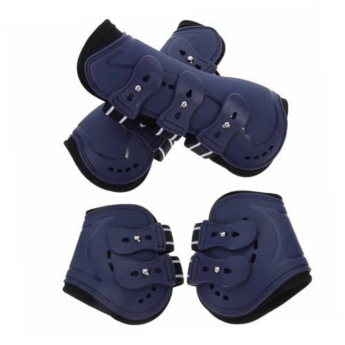 DRESSOOS 4 Stück Pferdegamaschen, Pferdebeinschützer, Pferdesehnengamaschen, Pferde Vorder Und Hinterbeingamaschen, Pferdestützgamaschen, Pferdetransportgamaschen, Pferdezubehör, von DRESSOOS