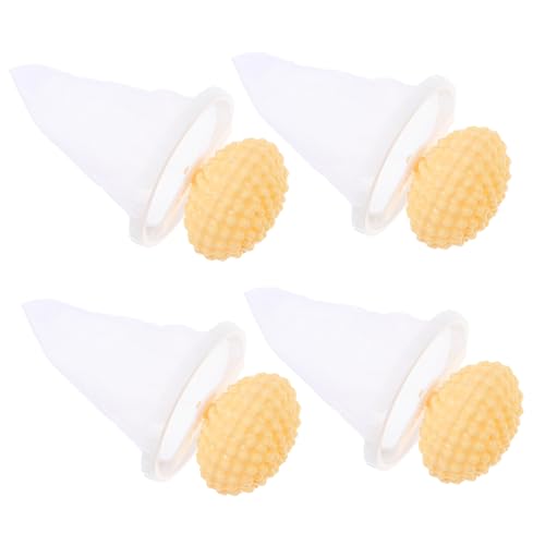 DRESSOOS 4stücke Wiederverwendbare Flusenfänger Für Waschmaschine Effektiver Haarfilter Und Haustierhaarentferner Schwimmendes Netzbeutel-Design Für Waschen Und Kompatibel Mit von DRESSOOS