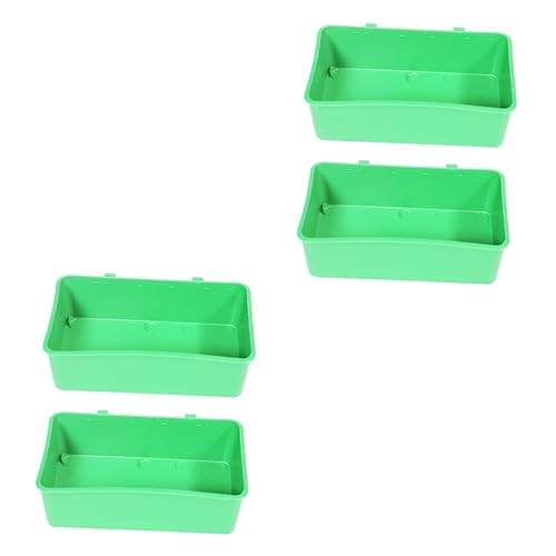 DRESSOOS 2sets Papagei Badewanne Grün Vogel Bad Becken Pet Supply Reinigung Werkzeuge Und Feeder 2 Stücke * 2 von DRESSOOS