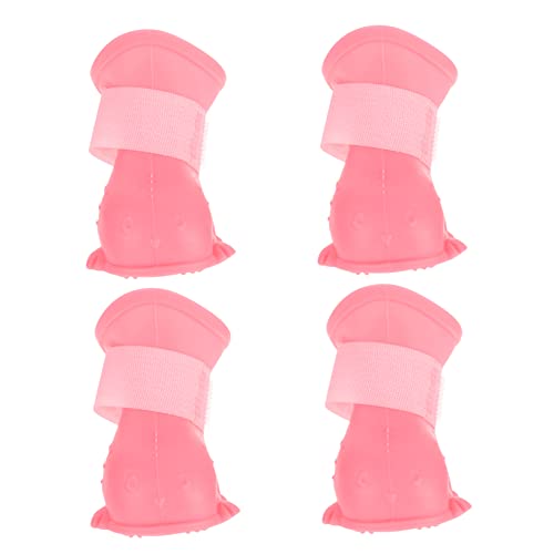 DRESSOOS 4 Stück Regenstiefel Für Hunde Regenschuhe Für Den Außenbereich Für Welpen Bequemes Tep-Material Leicht Zu Tragen Aufkleber DRESSOOS 4 Stück Regenstiefel Für Hunde Regenschuhe Für Den Außenbereich Für Welpen Bequemes Tep-Material Leicht Zu Tragen Aufkleber von DRESSOOS