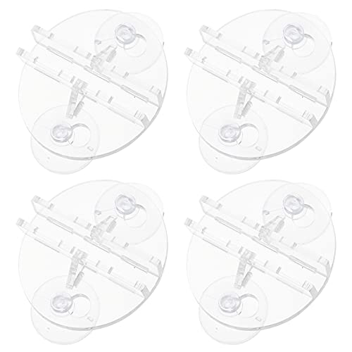DRESSOOS 4stücke Aquarium Trennwand Clips Mit Saugnapf Transparente -halterungen Effektiven Trennung Von Fischen Im Aquarien-Design von DRESSOOS