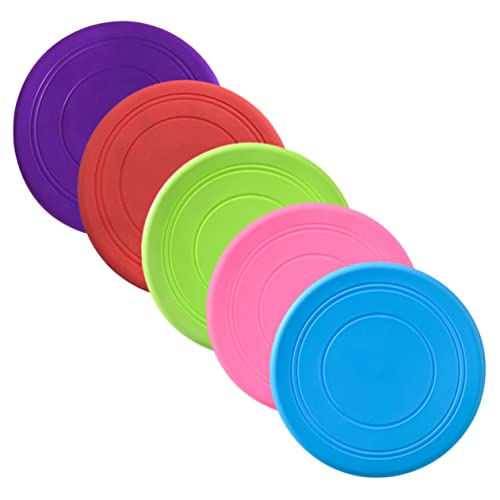 DRESSOOS 5stücke Wurfscheibe Spielzeug Für Hunde Biss-beständig Outdoor Hundespielzeug Fliegender Ball Trainingswerkzeug Für Hunde Kauspielzeug Für Welpen von DRESSOOS