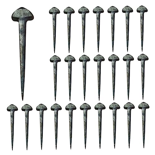 DRESSOOS 50 Stück Kompakte Hufeisennägel, Kleine Pferdeausrüstung, Pferdebedarf, Hufeisennägel Aus Eisen, Professionelle Pferdeausrüstung, Auswechselbare Hufnägel, Stabile Hufnägel, von DRESSOOS