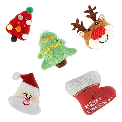 DRESSOOS 5stücke Teiliges Katzen Weihnachts-Spielzeug Interaktive Plüschspielzeuge Für Katzen Und Kätzchen Fördert Beißen Und Sicheres Und Material von DRESSOOS
