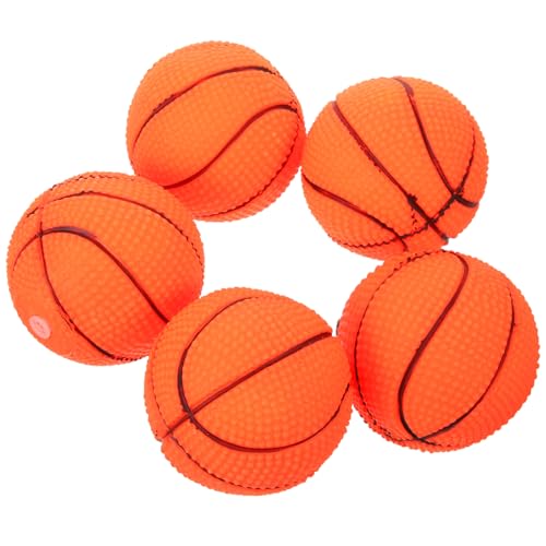 DRESSOOS 5 stücke Hund Basketball Spielzeug Interaktive Quietschbälle für Hunde Sport Haustier Spielzeug Bälle Cartoon Hund Spielzeug DRESSOOS 5 stücke Hund Basketball Spielzeug Interaktive Quietschbälle für Hunde Sport Haustier Spielzeug Bälle Cartoon Hund Spielzeug von DRESSOOS