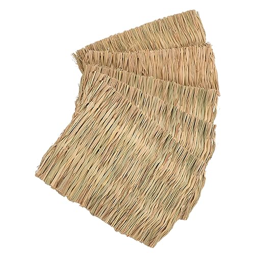 DRESSOOS 5er-Pack Grasmatten Grasteppiche Für Kaninchen Und Kleintiere Einstreu Natürlich Gewebte Grasmatte Sicher Für Haustierkäfige von DRESSOOS