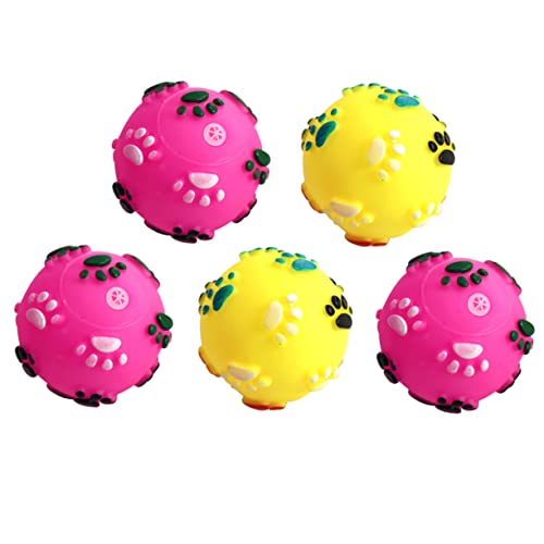 DRESSOOS 5st Spielzeugball Für Haustiere Soundspielzeug Für Hunde Hundebissball Kätzchen Bälle Kätzchen Spielzeug Kauspielzeug Für Haustiere Katzenspielzeug Spielzeuge Hündchen Ball Spielen von DRESSOOS