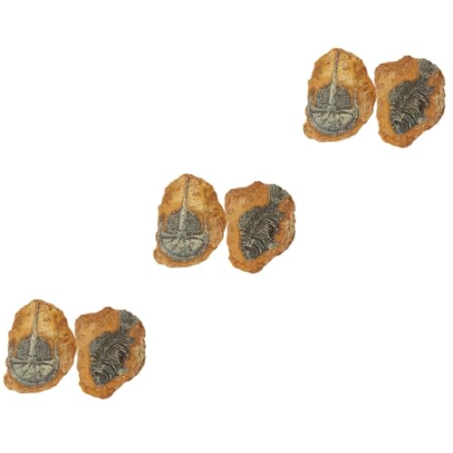 DRESSOOS 6 Pcs Simuliertes Harz Fossil Crawling Reptile Decors Echsenland Landschaft Dekoratives Terrarium Dekore Landschaft Für Wohnkultursimulierung Reptile Landschaft Für Kleine Haustiere von DRESSOOS