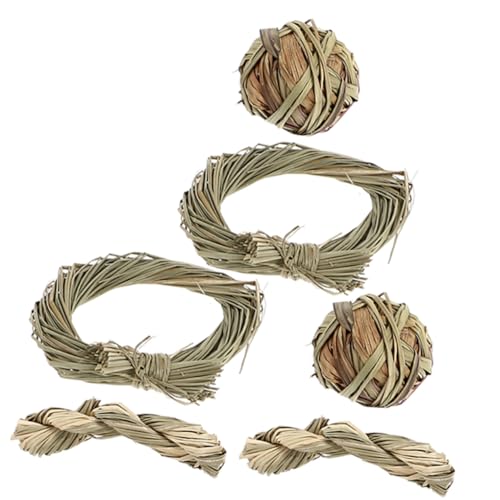 DRESSOOS 6 Meerschweinchen Hamster Hase Kauspielzeug Heu Karotten Leckerlis Für Haustier Aktivität DRESSOOS 6 Meerschweinchen Hamster Hase Kauspielzeug Heu Karotten Leckerlis Für Haustier Aktivität von DRESSOOS