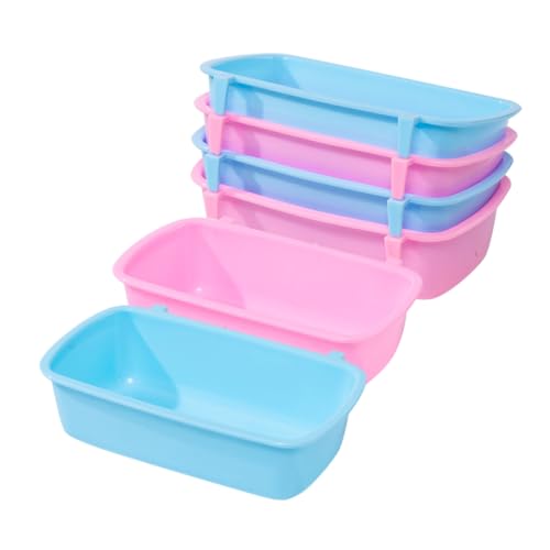 DRESSOOS 6 Stück Hamsterfutterbox Käfig Rattennäpfe Hamsterversorgung Wassernapf Futternäpfe Für Kleine Haustiere Kätzchenfutternäpfe Hamsterfutterspender Rattenfutternapf DRESSOOS 6 Stück Hamsterfutterbox Käfig Rattennäpfe Hamsterversorgung Wassernapf Futternäpfe Für Kleine Haustiere Kätzchenfutternäpfe Hamsterfutterspender Rattenfutternapf von DRESSOOS