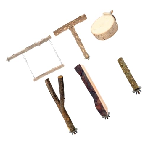 DRESSOOS 6stücke Teiliges Natürlichem Für Vögel Vogelstangen Und Kletterplattformen Für Papageien Und Sittiche Als Käfigzubehör Und Spielzeug DRESSOOS 6stücke Teiliges Natürlichem Für Vögel Vogelstangen Und Kletterplattformen Für Papageien Und Sittiche Als Käfigzubehör Und Spielzeug von DRESSOOS