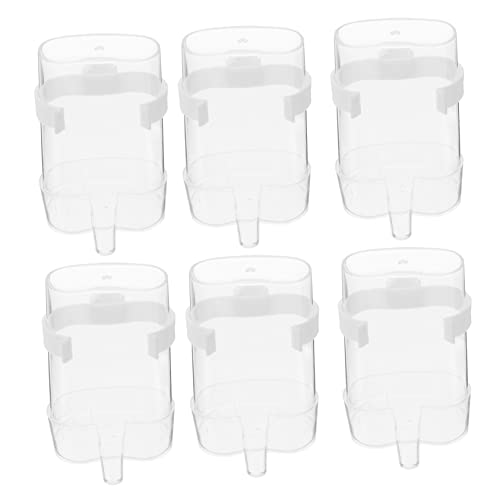 DRESSOOS Wasserspender Vogel Automatischer Vogeltrinker Transparente Wasserhalter Für Käfige Praktische Vogelwassertränke Für Wellensittiche Und Kleine Zu Befüllen Und Zu Reinigen von DRESSOOS