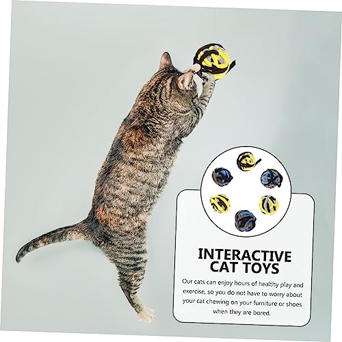 DRESSOOS 6St Interaktives Katzenspielzeug Spielzeug für Katzen Spielzeuge Katzenbedarf Katze lustiges Spielzeug beissen Spielzeugball den Ball schnappen kratzbaum für Katzen Plüschkugel von DRESSOOS