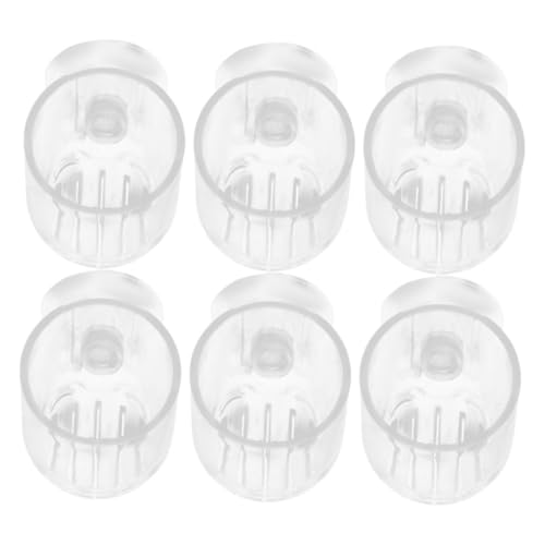 DRESSOOS Pflanzenhalter für Aquarien 6 Stück Acryl-Blumentöpfe mit Löchern einfache Reinigung und Aufbewahrung für Süßwasser-Salzwasseraquarien von DRESSOOS