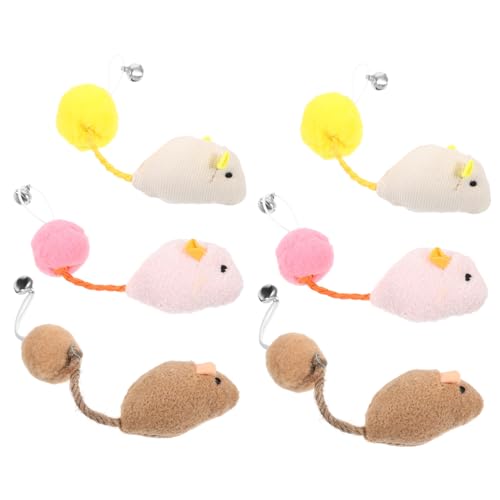 DRESSOOS Katzenspielzeug-mäuse 6er-Set Glöckchen Lustiges Und Spannendes Spielzeug Für Katzen Hält Sie DRESSOOS Katzenspielzeug-mäuse 6er-Set Glöckchen Lustiges Und Spannendes Spielzeug Für Katzen Hält Sie von DRESSOOS