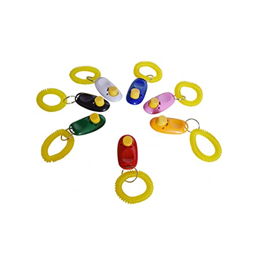 DRESSOOS 7er-Pack Hundetrainings-Clicker-Handgelenksschlaufe vielseitig einsetzbar für Haustiere lebendige Farben langlebiges Metall für einfaches und Training DRESSOOS 7er-Pack Hundetrainings-Clicker-Handgelenksschlaufe vielseitig einsetzbar für Haustiere lebendige Farben langlebiges Metall für einfaches und Training von DRESSOOS