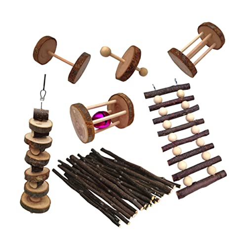 DRESSOOS 7st Haustier Beißspielzeug Panda-Tuch Für Hund Sittiche Spielzeug Vogelspielzeug Holzspielzeug Kauspielzeug Für Meerschweinchen Spielzeug Für Haustiere Abspielen Bambus Vögel DRESSOOS 7st Haustier Beißspielzeug Panda-Tuch Für Hund Sittiche Spielzeug Vogelspielzeug Holzspielzeug Kauspielzeug Für Meerschweinchen Spielzeug Für Haustiere Abspielen Bambus Vögel von DRESSOOS