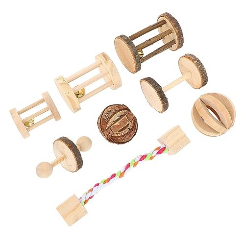 DRESSOOS 8St Hamster Beiß Vogelkäfig Hund Ratte Welpenspielzeug Rennmaus Hamster hamsterspielzeug kleintierspielzeug Haustierbedarf Kaninchen beißendes hölzern von DRESSOOS