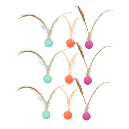 DRESSOOS 9 Stück Teiliges Interaktives Katzen und Hundespielzeug Elastische Hochspringende Bälle für Drinnen und Draußen Fördert Bewegung Spielspaß und Bindung zwischen Haustier und DRESSOOS 9 Stück Teiliges Interaktives Katzen und Hundespielzeug Elastische Hochspringende Bälle für Drinnen und Draußen Fördert Bewegung Spielspaß und Bindung zwischen Haustier und von DRESSOOS
