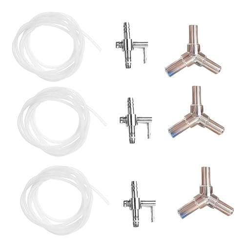 DRESSOOS Zubehör Für Sauerstoffpumpen Aus Edelstahl Für Aquarien 9-teiliges Verteilerset Rückschlagventil Für Luftpumpe DRESSOOS Zubehör Für Sauerstoffpumpen Aus Edelstahl Für Aquarien 9-teiliges Verteilerset Rückschlagventil Für Luftpumpe von DRESSOOS
