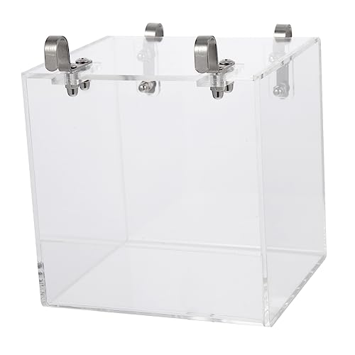 DRESSOOS Vogel Badehaus Acryl Vogel Badebox Für Papageien Und Wellensittiche Transparente Vogel Duschbox Ideales Badebecken Für Vögel Im Käfig Pflegeleichtes Und Robustes Material Klare Acryl Box von DRESSOOS