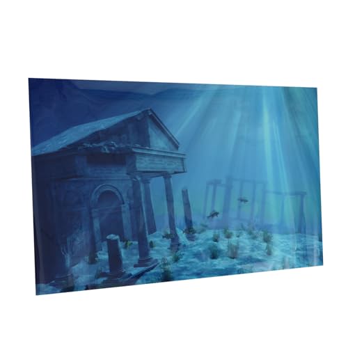 DRESSOOS Decorative Aquarium Hintergrundpapier Aufkleber Drucken Bild Living Room Wall Decor von DRESSOOS