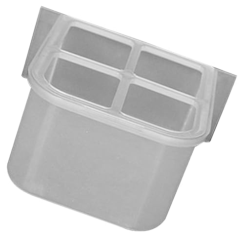 DRESSOOS Auslaufsichere Futterbox, Vogelfutterspender Aus Kunststoff, Vogelfütterungswerkzeug, Vogelkäfig Futterspender, Vogelkäfig Zubehör, Vogelfutterschale, Käfig Futterschale, von DRESSOOS