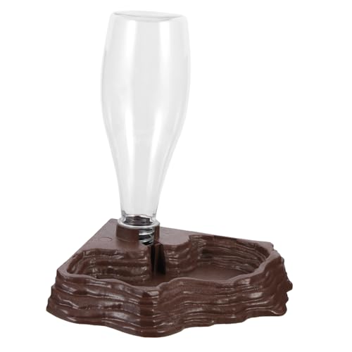 DRESSOOS Automatischer Reptilien wasserspender Braun Bodenstehender Kleiner Wassernapf für Schildkröten Bartagamen Geckos Auslaufsicher Kippsicher für Tägliche Nutzung im Terrarium DRESSOOS Automatischer Reptilien wasserspender Braun Bodenstehender Kleiner Wassernapf für Schildkröten Bartagamen Geckos Auslaufsicher Kippsicher für Tägliche Nutzung im Terrarium von DRESSOOS