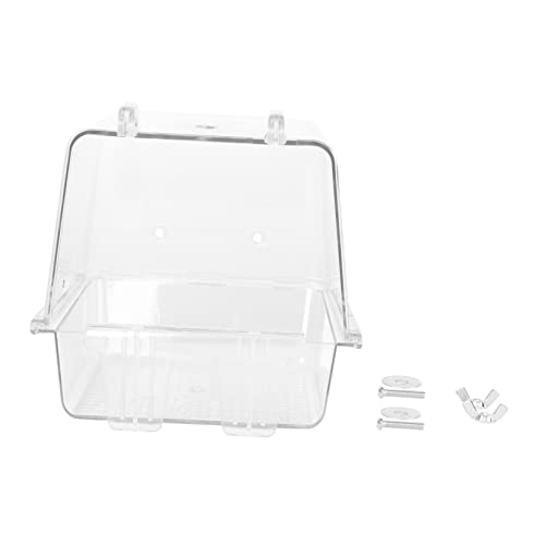 DRESSOOS Papageienbad Vogelbadewanne Für Den Käfig Tragbarer Käfig Mit Einfachem Design Für Vögel von DRESSOOS