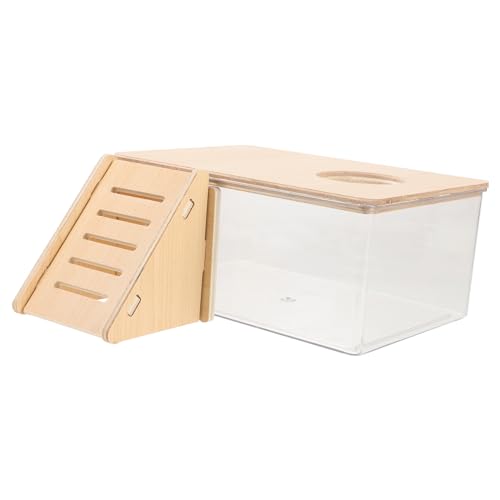 DRESSOOS Badezimmer für Hamster Sandkasten Wasser Hydro Unterlage Hamster klo Hamster sandbad Hamster Holzleiter transparente Hamsterbadewanne Sandbad für Hamster hölzern DRESSOOS Badezimmer für Hamster Sandkasten Wasser Hydro Unterlage Hamster klo Hamster sandbad Hamster Holzleiter transparente Hamsterbadewanne Sandbad für Hamster hölzern von DRESSOOS