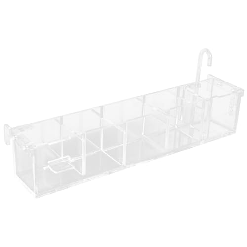 DRESSOOS Aquairum Filter Multifunktions-Wasserfiltersystem Aquarium-Reinigungsbox Acryl-Filtrationsbox Einfache Reinigung von DRESSOOS