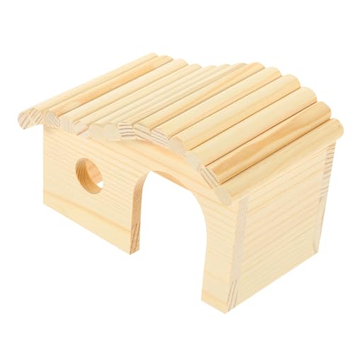 DRESSOOS Hamsterhaus Aus Holz Schlafnest Balkon Für Zwerghamster Mäuse Rennmäuse Meerschweinchen Natürlich Ohne Farbe DRESSOOS Hamsterhaus Aus Holz Schlafnest Balkon Für Zwerghamster Mäuse Rennmäuse Meerschweinchen Natürlich Ohne Farbe von DRESSOOS
